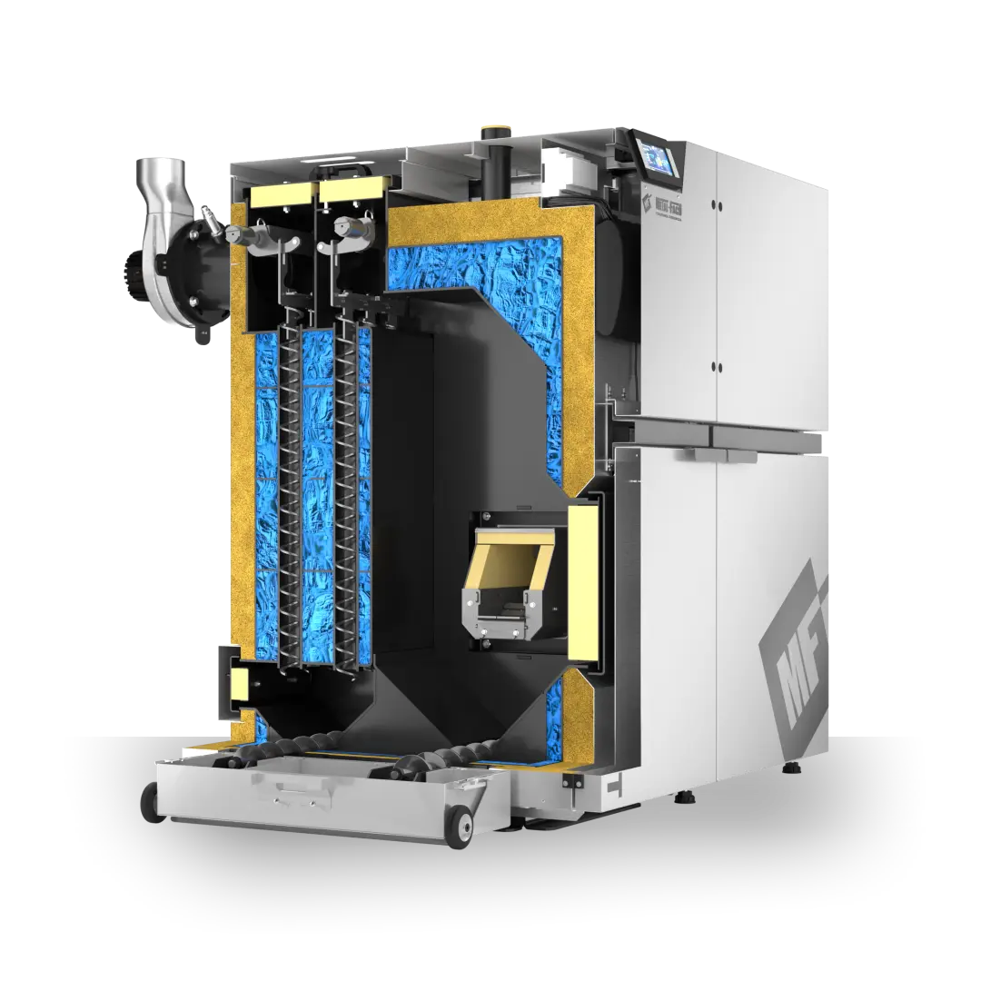 GRAND PELLET 25 34 przekroj PPW METAL FACH Technika Grzewcza