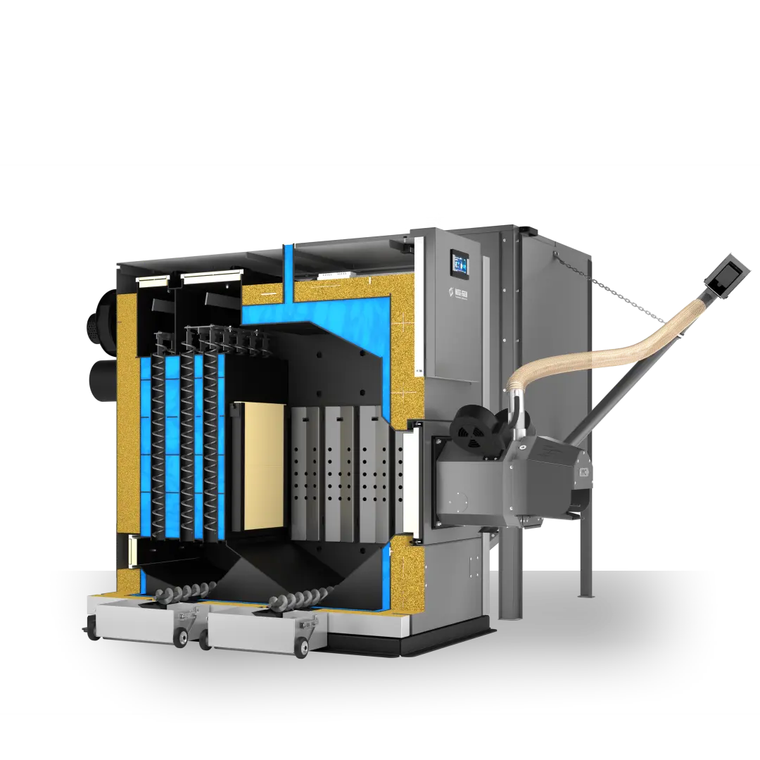 GRAND PELLET 50 150 przekroj METAL FACH Technika Grzewcza