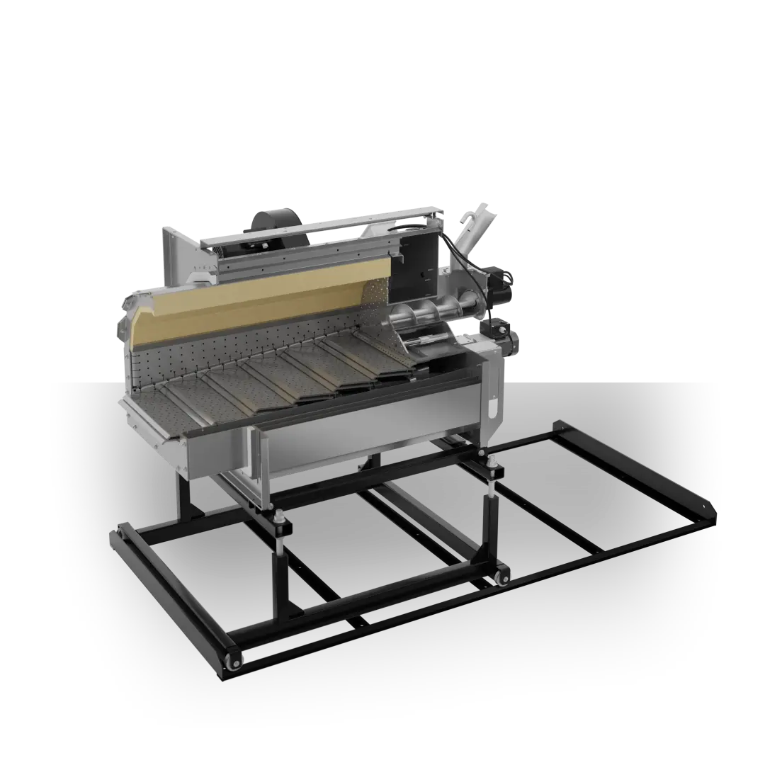 Palnik na pellet PPW 400–500 kW – przekrój techniczny METAL-FACH Technika Grzewcza