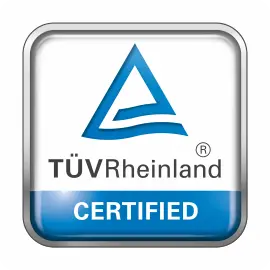 Logo TÜV Rheinland – certyfikat jakości METAL-FACH Technika Grzewcza