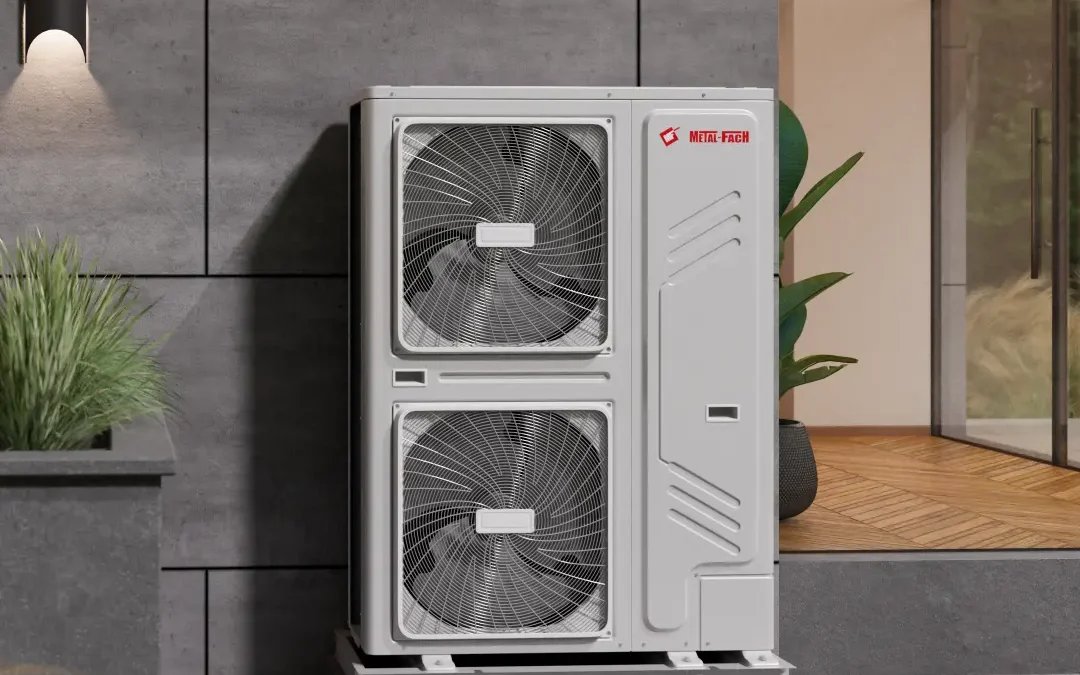 Wizualizacja pompy ciepła Midea M-Thermal Monoblock 18–30 kW METAL-FACH