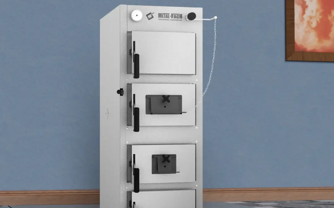 Kocioł SEMAX BASIC 15 kW – frontowa wizualizacja METAL-FACH Technika Grzewcza