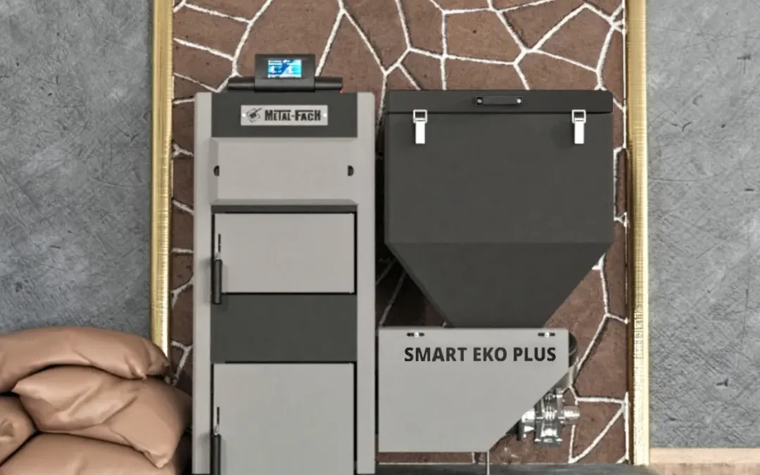 Kocioł SMART EKO PLUS 15–25 kW – wizualizacja METAL-FACH Technika Grzewcza