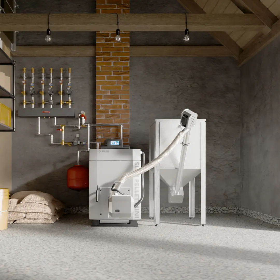 SLIM PELLET MINI 10–20 kW – kompaktowy piec pelletowy METAL-FACH