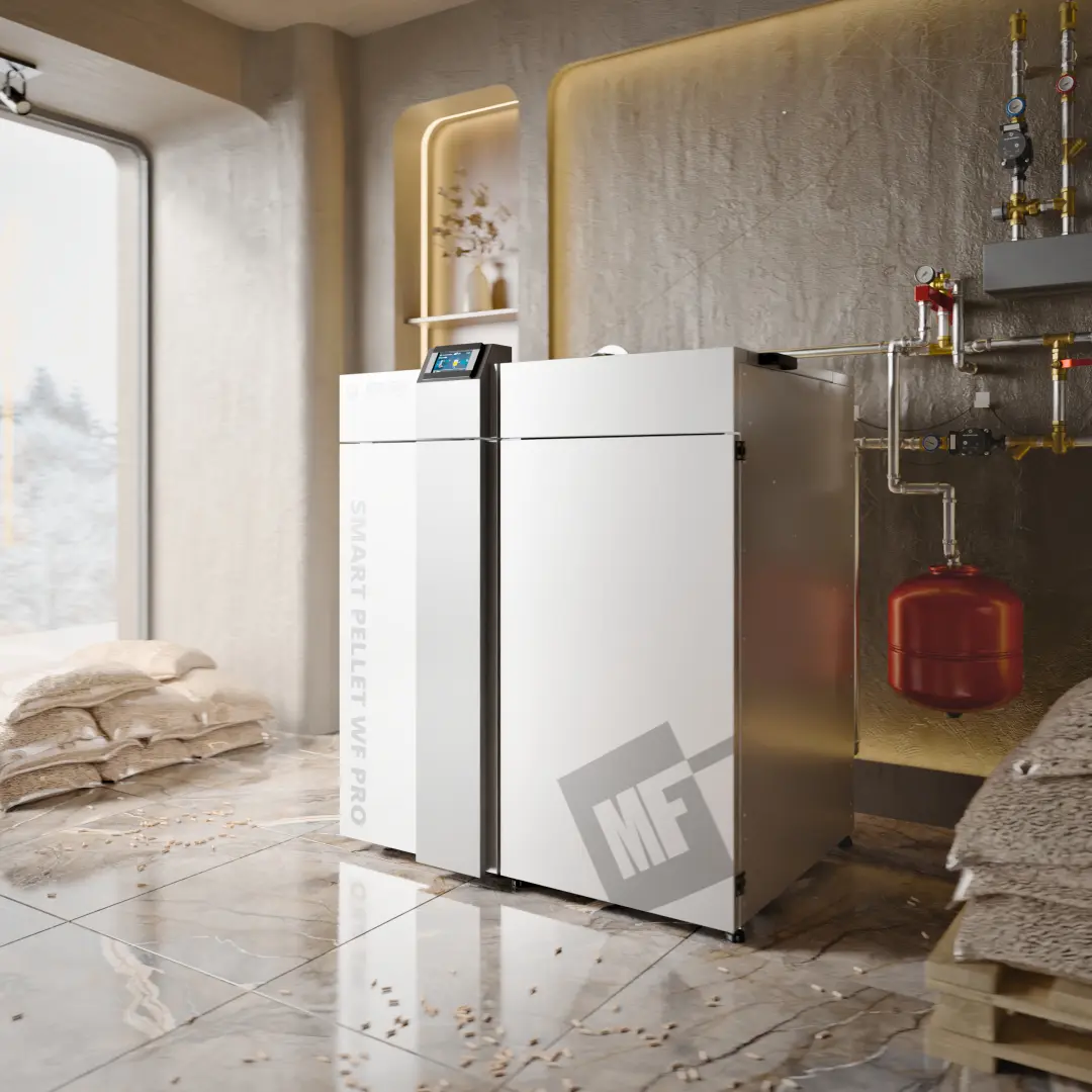 Kocioł SMART PELLET WF PRO 16–32 kW z automatyką – METAL-FACH Technika Grzewcza