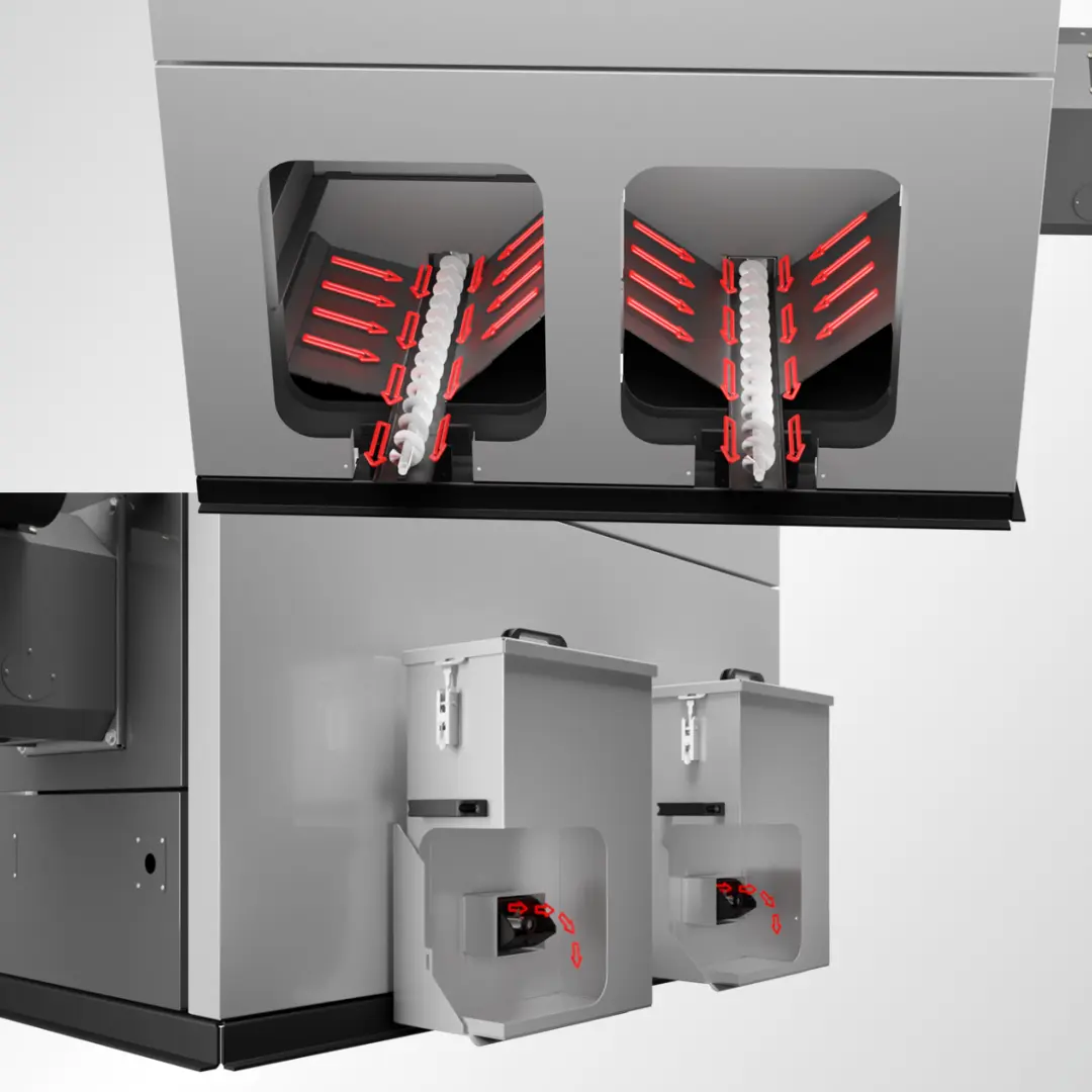 Automatyczny odpopielania Metal Fach Technika Grzewcza