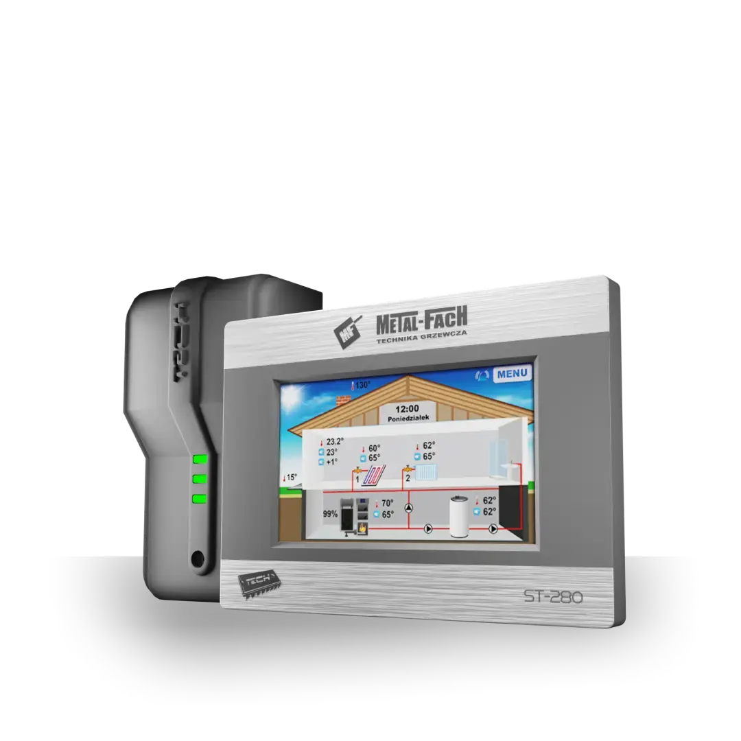 Termostat pokojowy TECH ST280 i ST260 Metal Fach Technika Grzewcza