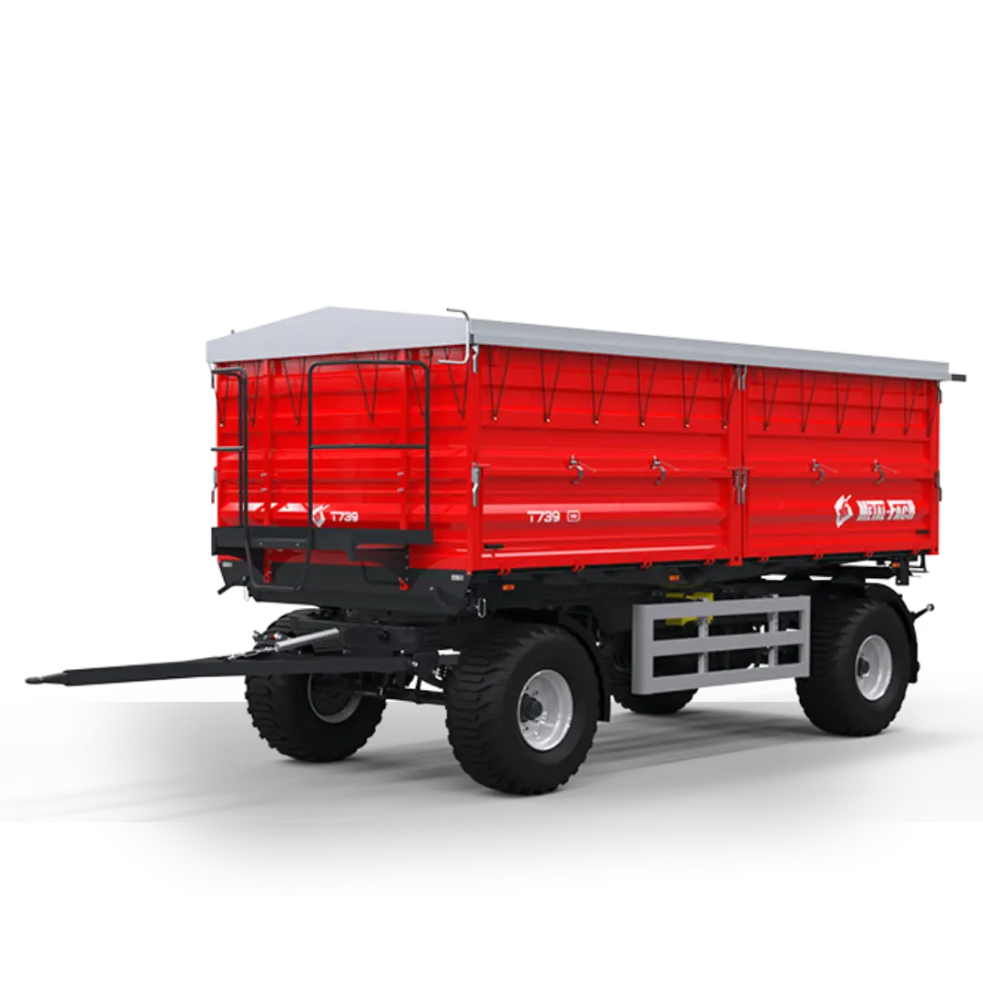przyczepa burtowa dwuosiowa wywrotka t739a mf metalfach
