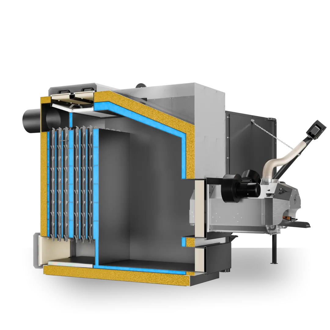 GRAND PELLET 200 przekroj METAL FACH Technika Grzewcza