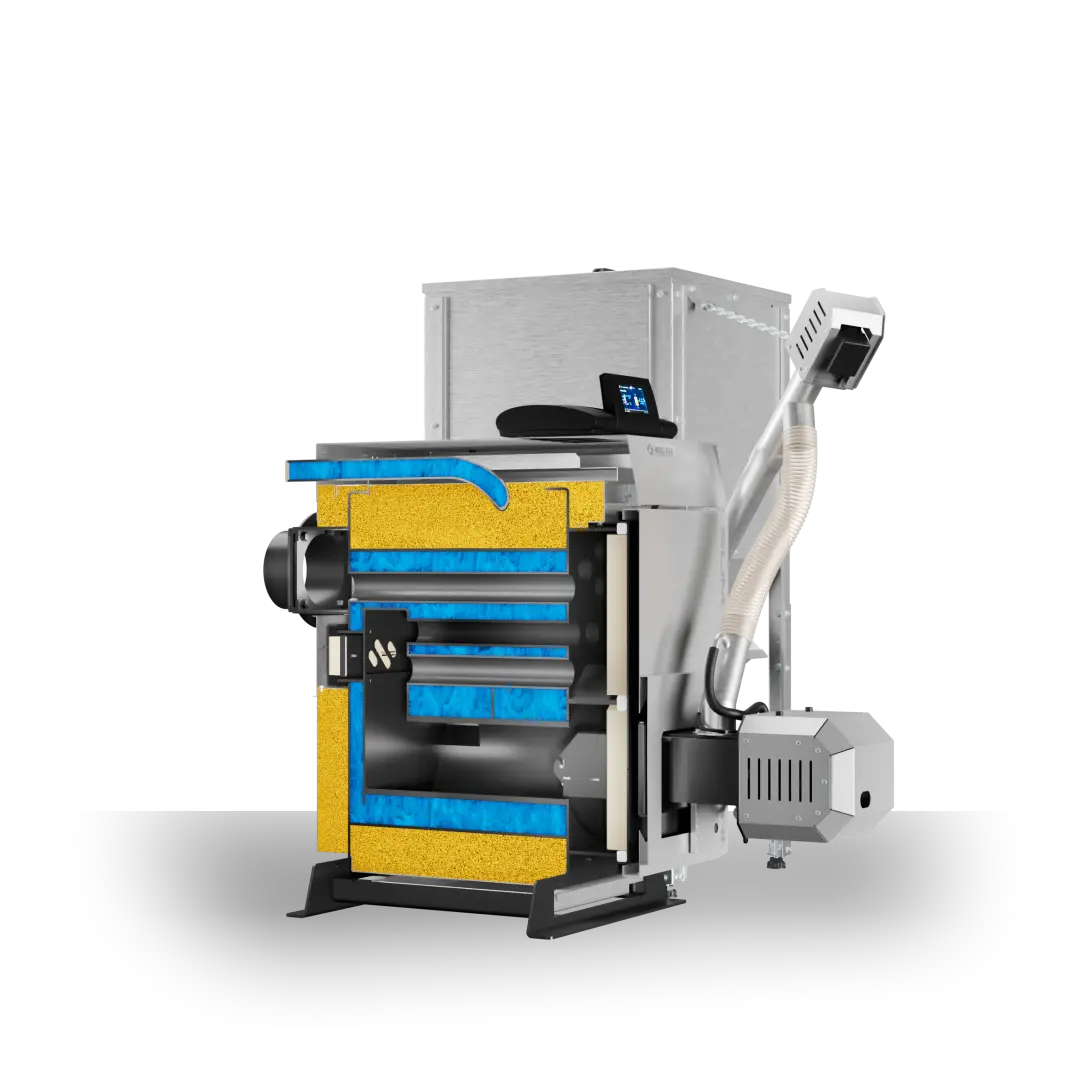 SLIM PELLET MINI 10 20 przekroj METAL FACH Technika Grzewcza